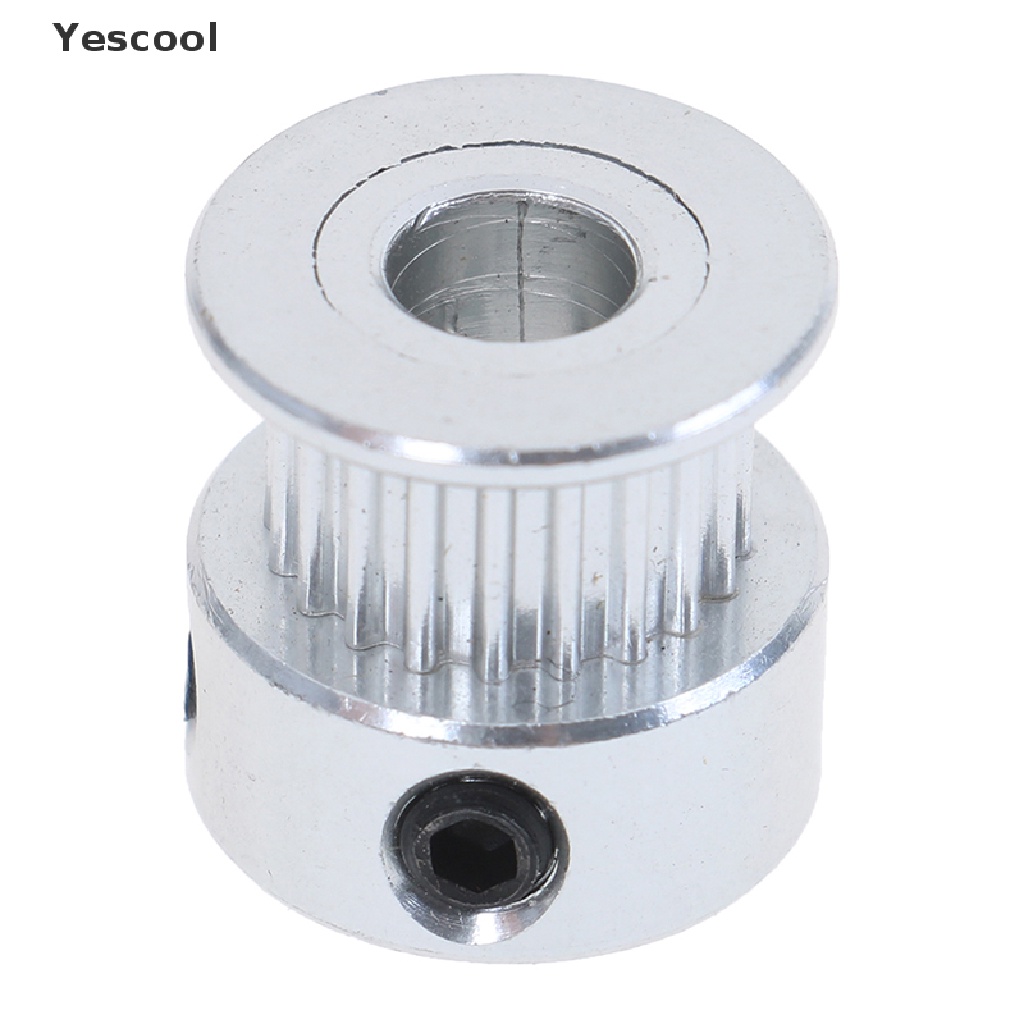 Yescool 2Pcs Timing Pulley 16T / 20T GT2 5 / 6.35 / 8mm Untuk Printer 3D