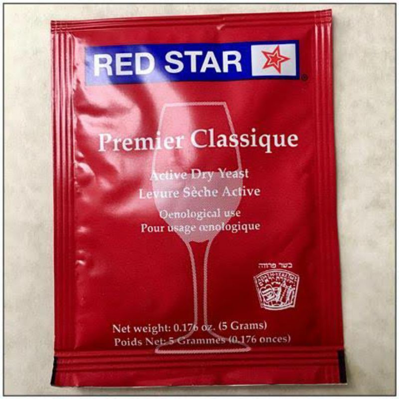 

wine yeast red star premier classique 5gr