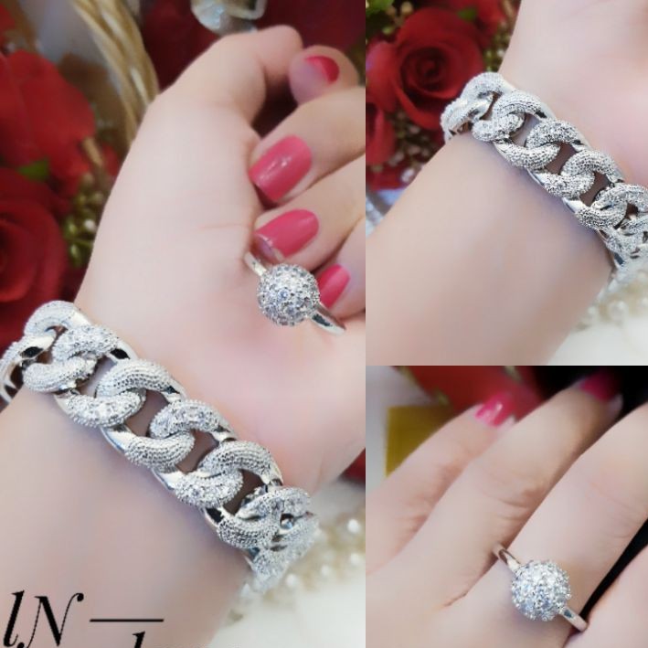 Xuping Perhiasan Gelang dan Cincin 556E