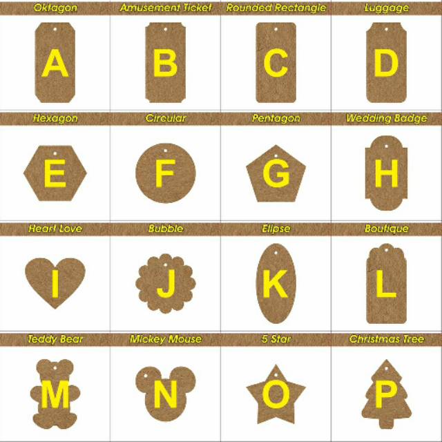 

Hangtag Label Baju Pakaian Fashion Acsesories Vintage Kraft Polos Tanpa Nama