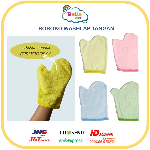Washlap Boboko Jari Bayi / Perlengkapan Mandi Bayi Bahan Handuk Washlap Tangan-BELLA SHOP