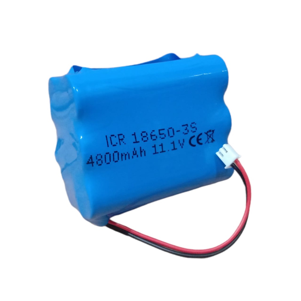 Baterai RC / Speaker Bluetooth / Elektronik Lainnya 6X 18650-3S BMS 10A  4800mAh 11.1V Konektor JST 2 PIN PUTIH