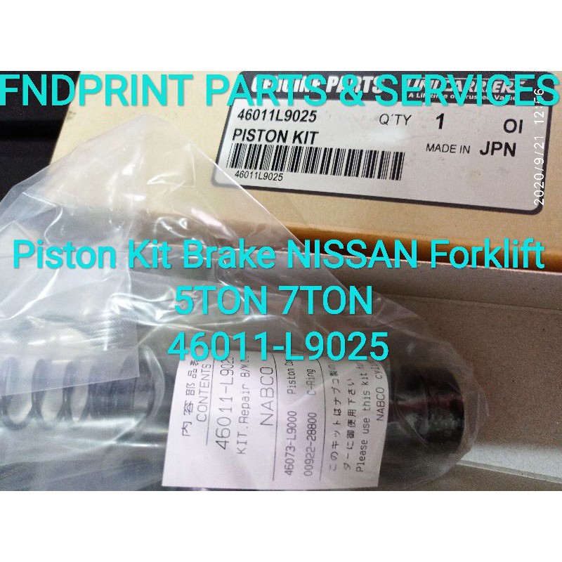 Piston Kit Master Brake NISSAN Forklift 5Ton 7Ton 46011-L9025 Unicarriers