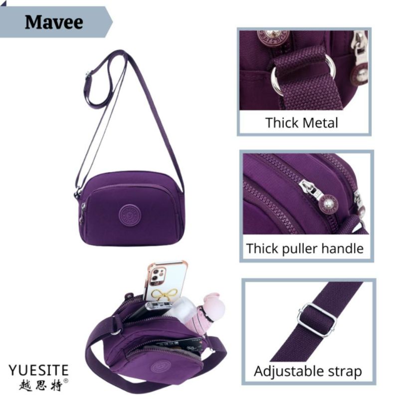 Tas selempang wanita small kecil yuesite mavee original cyutebags