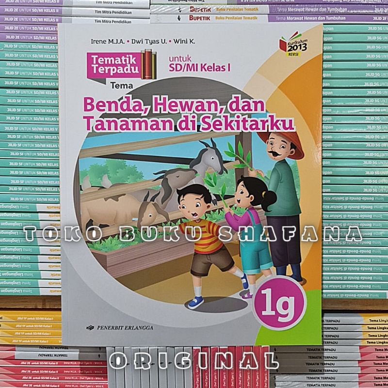 PAKET TEMATIK TERPADU 1E-1H KELAS 1 SD SEMESTER 2 ERLANGGA KURIKULUM 2013 REVISI