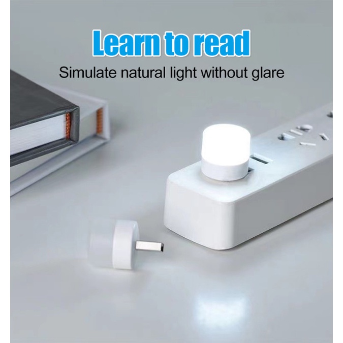 LAMPU LED MINI PORTABLE LAMPU TIDUR LAMPU BELAJAR LED USB LAMPU LED PORTABLE EMERGENCY LAMP LED