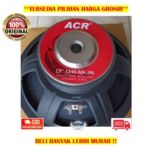 ACR Classic Speaker 12 Inch Daya 160 Watt 1240-PA Full Range Original