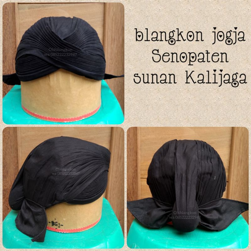 Blangkon Hitam Senopaten Polos