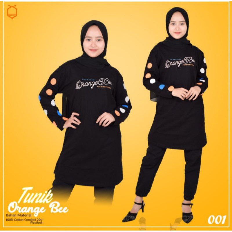 T_Shirt TUNIK ORANGE Bee 100 % PREMIUM