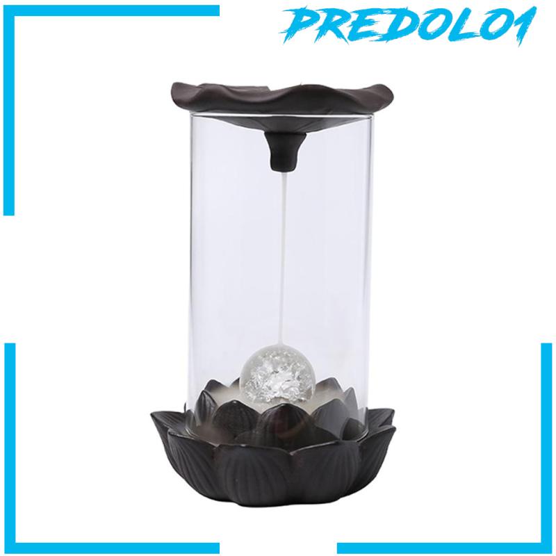 [PREDOLO1] Backflow Incense Burner Statue LED Lamp for Decorative Office Teahouse