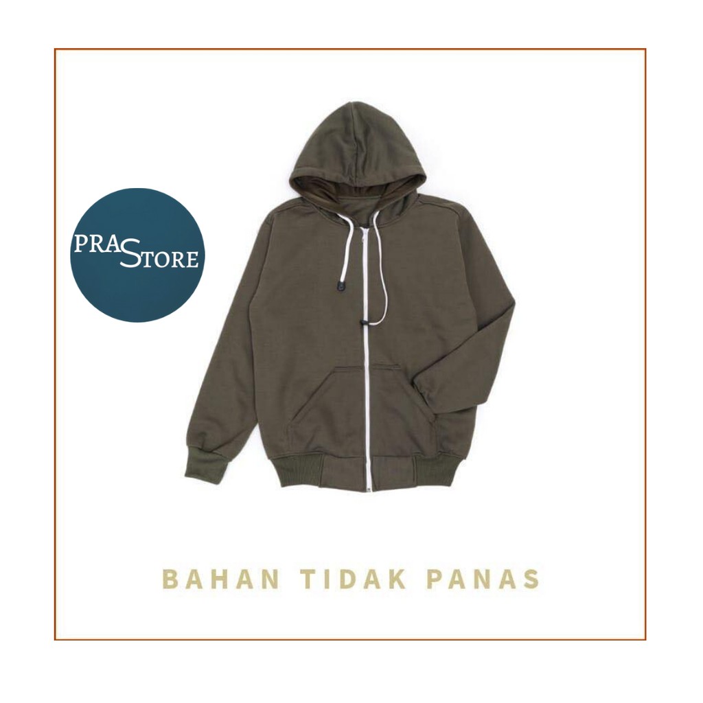 JAKET CASUAL PRIA - JAKET POLOS HOODIE UNISEX UKURAN XXL