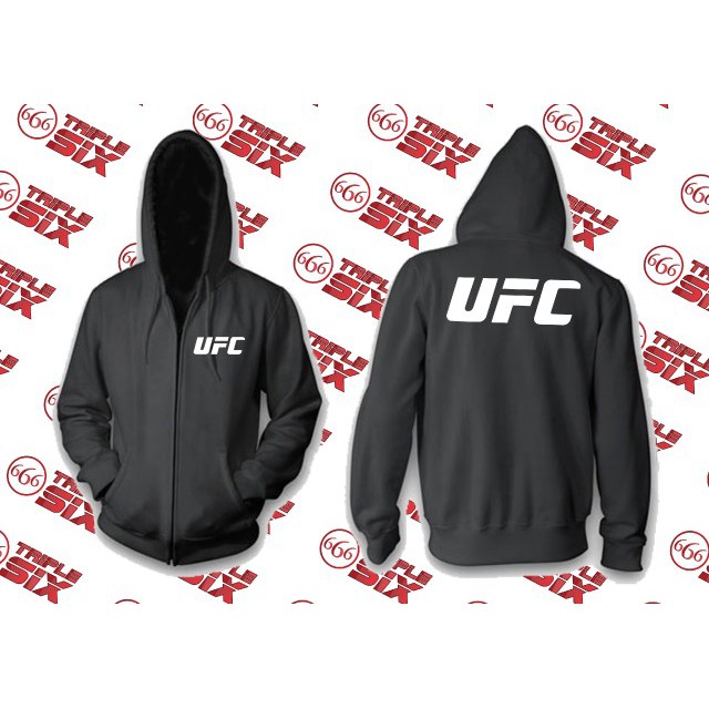 Jaket Hoodie Zipper UFC