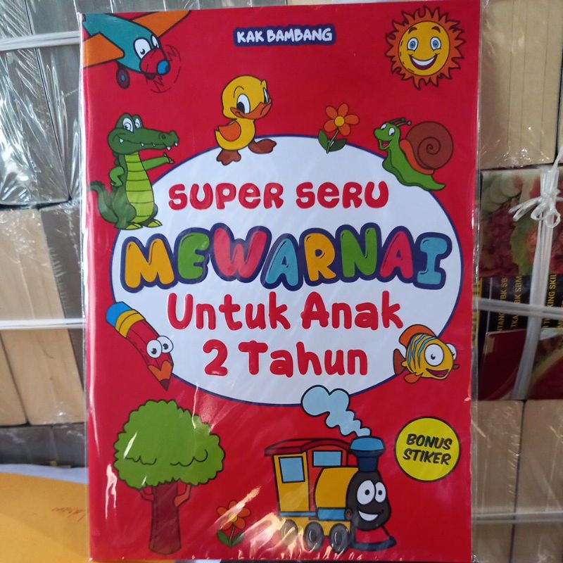 buku anak SUPER SERU MEWARNAI UNTUK ANAK 2 TAHUN