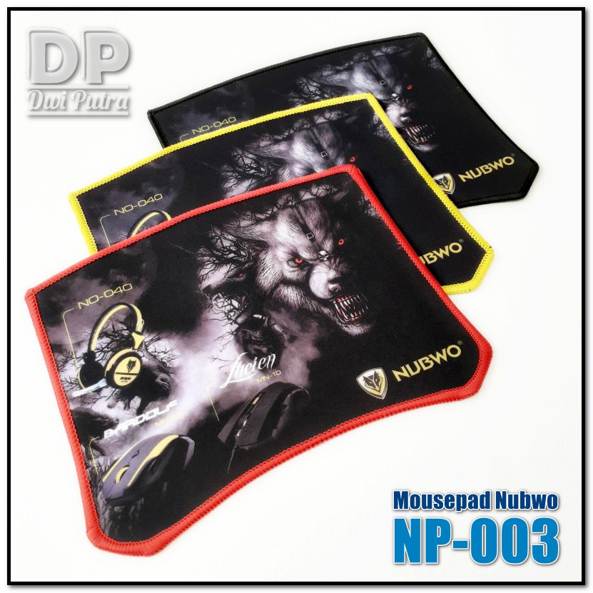 MOUSEPAD NUBWO NP SERIES - STANDARD SIZE // GAMING KANTOR MURAH ANTISLIP ALAS RUBBER PINGGIR OBRAS