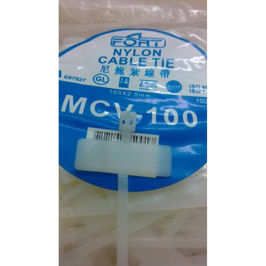 

TURUN HARGA kabel ties label 10cm putih AP171