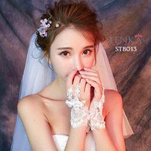 [SIAP KIRIM] AKSESORIS PENGANTIN WANITA PESTA BRIDAL GLOVES MODERN LACE STB013