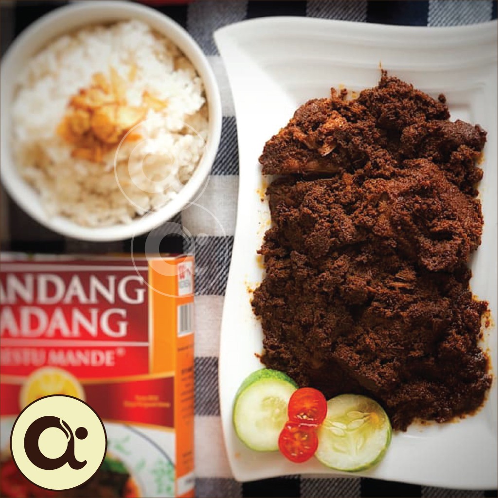 

Rendang Sapi Pedas 300 Gram - Restu Mande