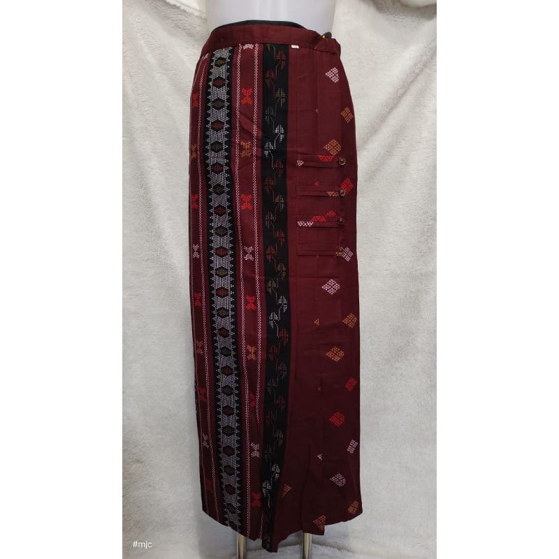 Rok Lilit Kancing Samping Panjang