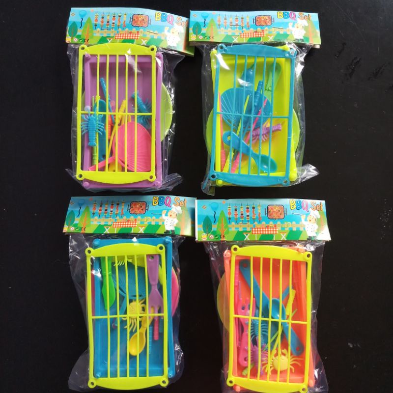mainan barbeque bbQ 1 pcs 12cm