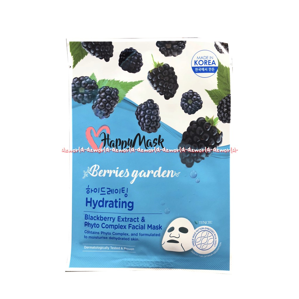 Happymask Berries Garden Anti Oxidant Gojiberry Extract Masker Happy Mask