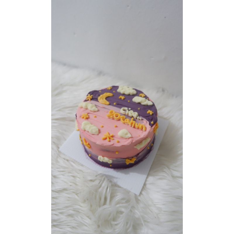 2pcs mini Korean letter cake lunch box cake custom cake