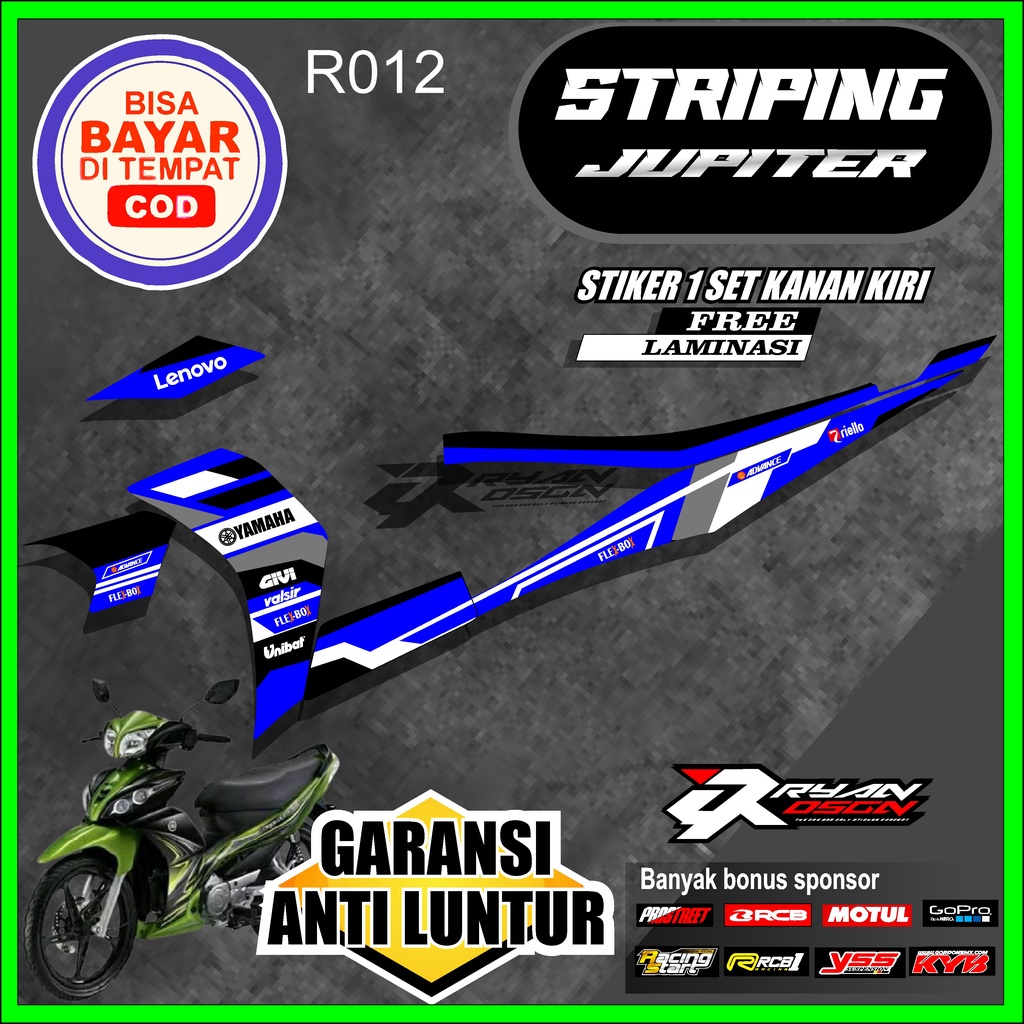 Sticker Striping JUPITER Z ROBOT - Striping Variasi Motor JUPITER Z ROBOT Motif Racing
