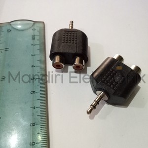 Converter Jack RCA male To 2 Cover RCA female