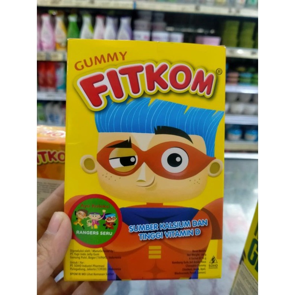 Fitkom Gummy Calcium - isi 4 sachet @16gr.