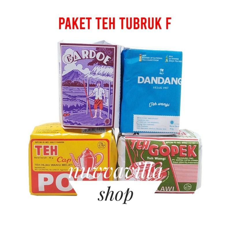 Paket 4 Teh Tubruk Oplosan Khas Solo