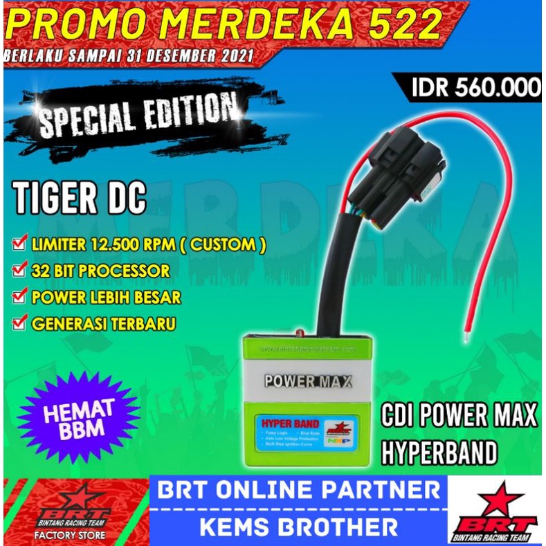 CDI BRT TIGER DC HYPERBAND HIJAU SPECIAL EDITION