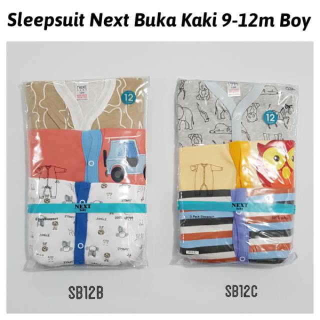 Sleepsuit Bayi Buka Kaki Baju Tidur Piyama Baby Jumper Panjang 3 6 Bulan