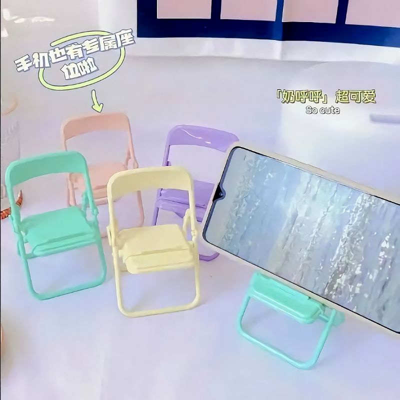 holder stand dudukan hp model kursi lucu warna warni