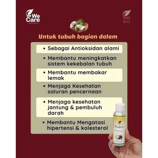 VCO SR12 Untuk Bayi VCO untuk ruam pada bayi VCO Oil Original BPOM