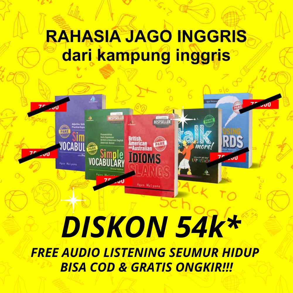 

PAKET HEMAT MASTER ENGLISH (buku kampung inggris)