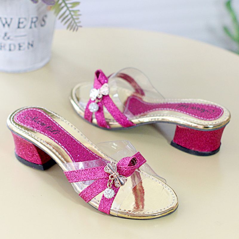 Sandal Heels Anak Perempuan Jelly Mika Pita Hak Tahu 3 Cm Sendal Sepatu Anak Cewe AG01