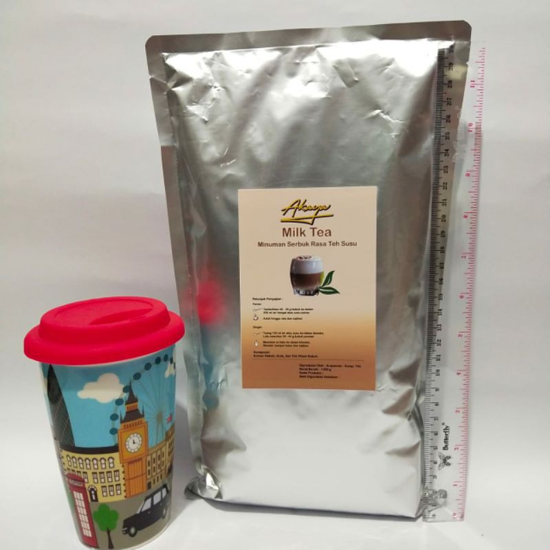 

Milk Tea 1 kg / 1.000 gr minuman bubuk merk Akaya