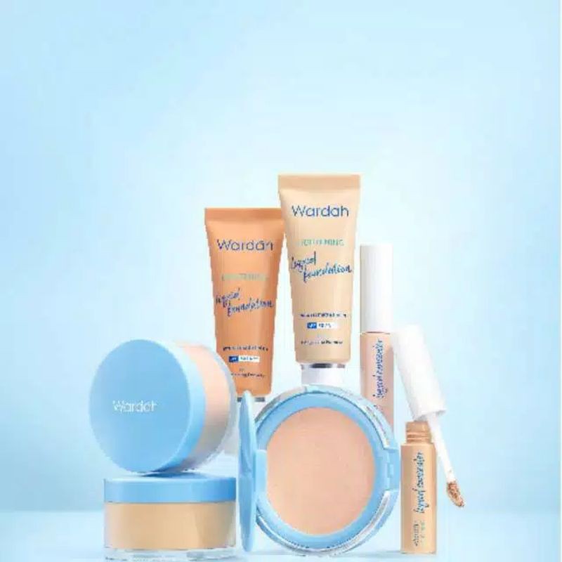 wardah lightening series/paket wardah/wardah paket makeup