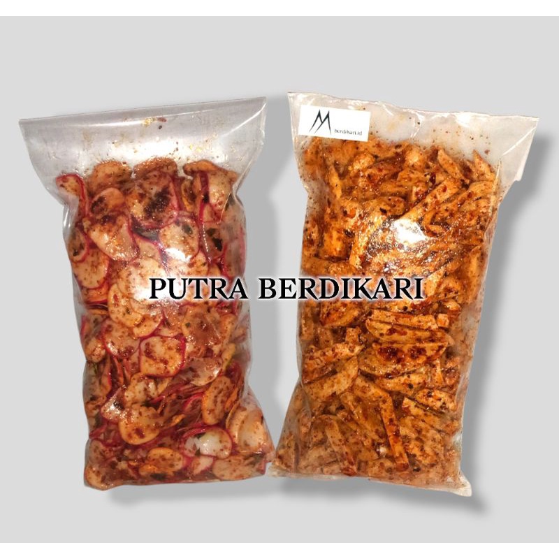 

sebring kerupuk pedas cikur Basreng pedas daun jeruk berat 250 gram