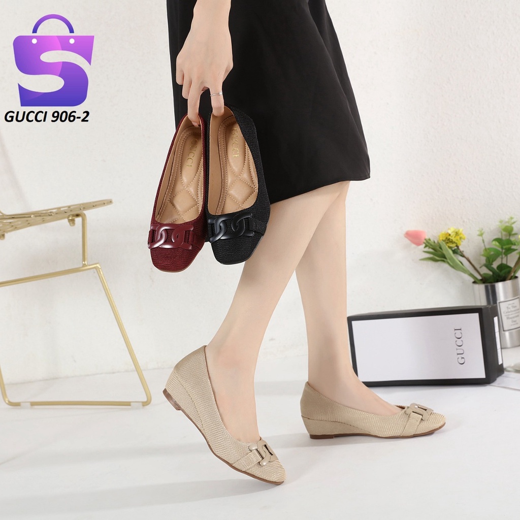 SEPATU WANITA WEDGES SHOES 906-2