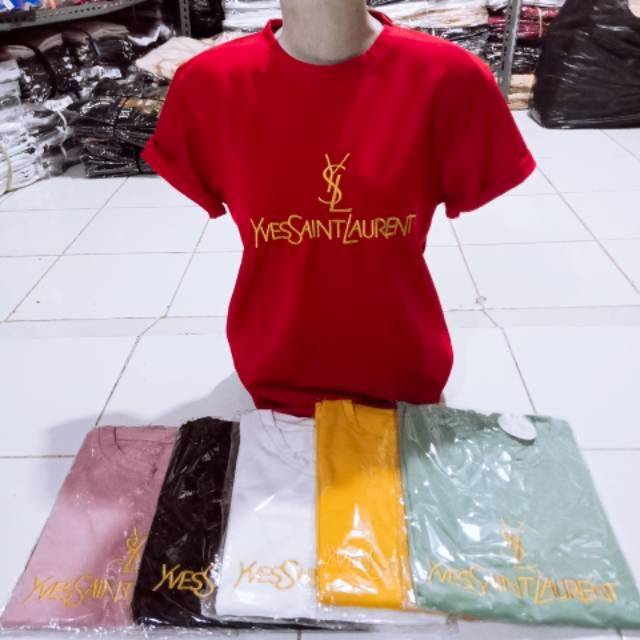 Kaos YsL cantik import