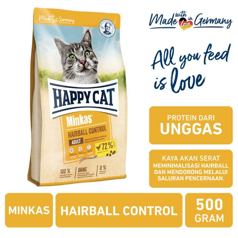 Happy Cat Minkas Hairball Control FRESHPACK 500gr