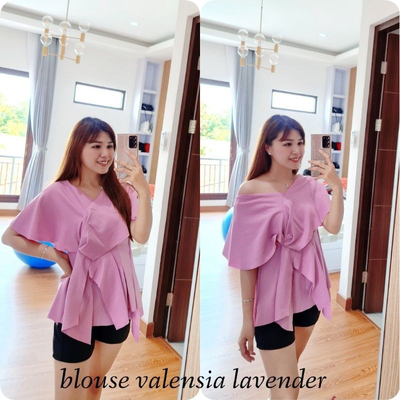 BLOUSE SCUBA VALEN/VALEN SCUBA TOP/BLOUSE KOREAN /REALPICT