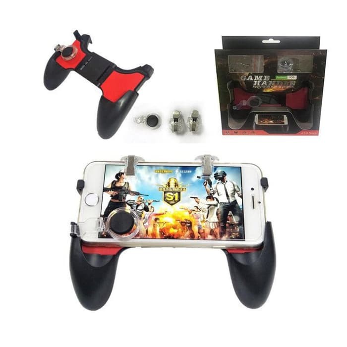 Gamepad 5 IN 1 - Gamepad + R1L1 + Joystick analog - FPS Game Build In Complete - Chicken Dinner