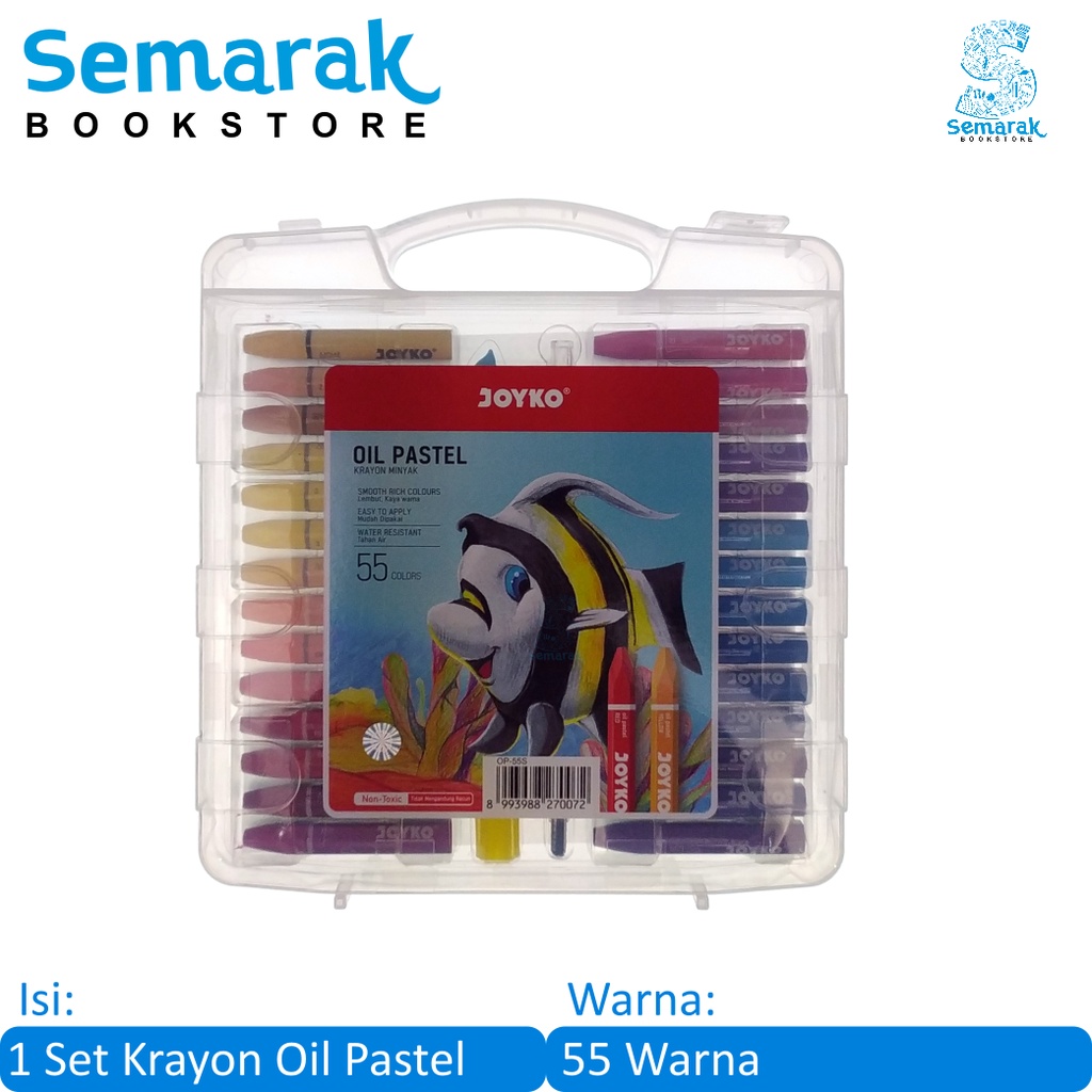 

Joyko Oil Pastel Krayon Tanpa Racun [55 Warna]