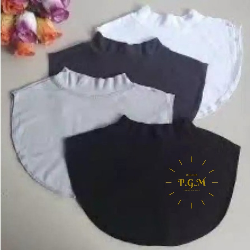 MANSET LEHER POLOS MANSET PENUTUP LEHER MANSET LEHER / DALAMAN JILBAB BAHAN KAOS BISA COD//PGM