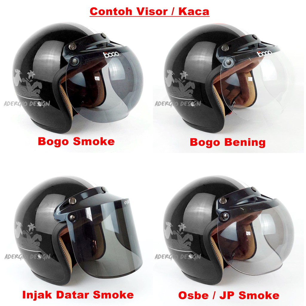 THINOS Helm Motor SNI Bogo Retro Dewasa Motif Vespa