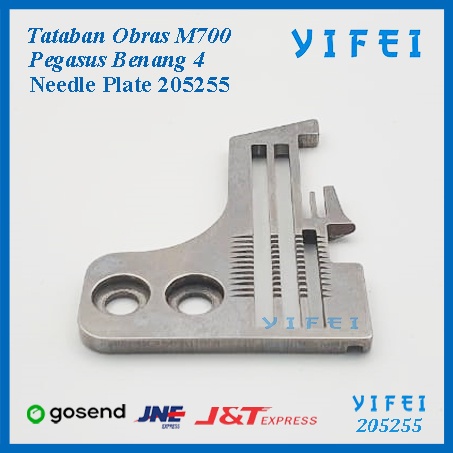 Tataban Mesin Obras Benang 4 Pegasus M700/Needle Plate YIFEI 205255