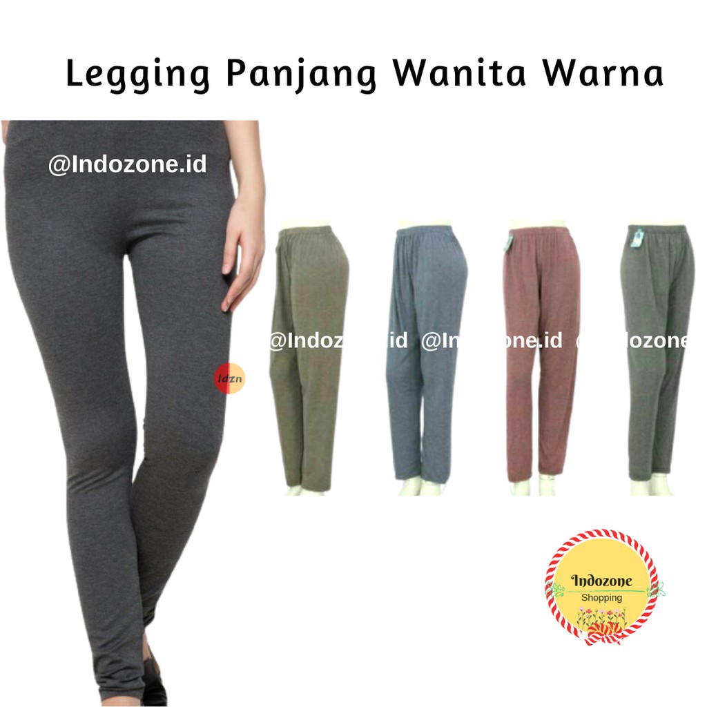 Legging Panjang Standart SIZE 3L  Warna Sembur Spandex Rayon