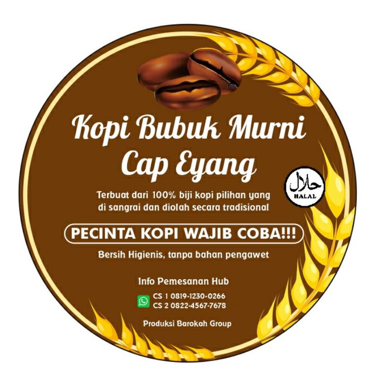 

KOPI BUBUK MURNI Siap Minum, tanpa Pengawet