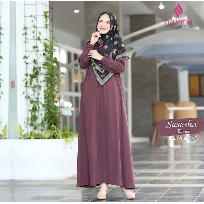 SASESHA DRESS BY NAYMA HIJAB / GAMIS BUSUI / GAMIS POLOSAN